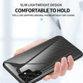 thumbnail image 5 of SaniMore Cover Compatible with Samsung Galaxy S22 Ultra 6.8" 2022, Rugged Carbon Fiber Glass Backplane Shockproof TPU Bumper Luxury Eye-catching Anti-drop Heavy Duty Protective Case, Blue, 5 of 9