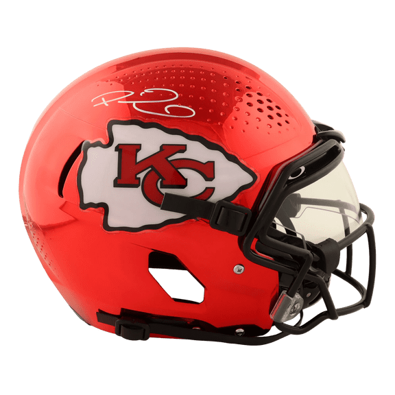 Patrick Mahomes Autographed Chiefs Custom Full Size Authentic On Field Zero 2 Helmet w/visor Fanatics COA