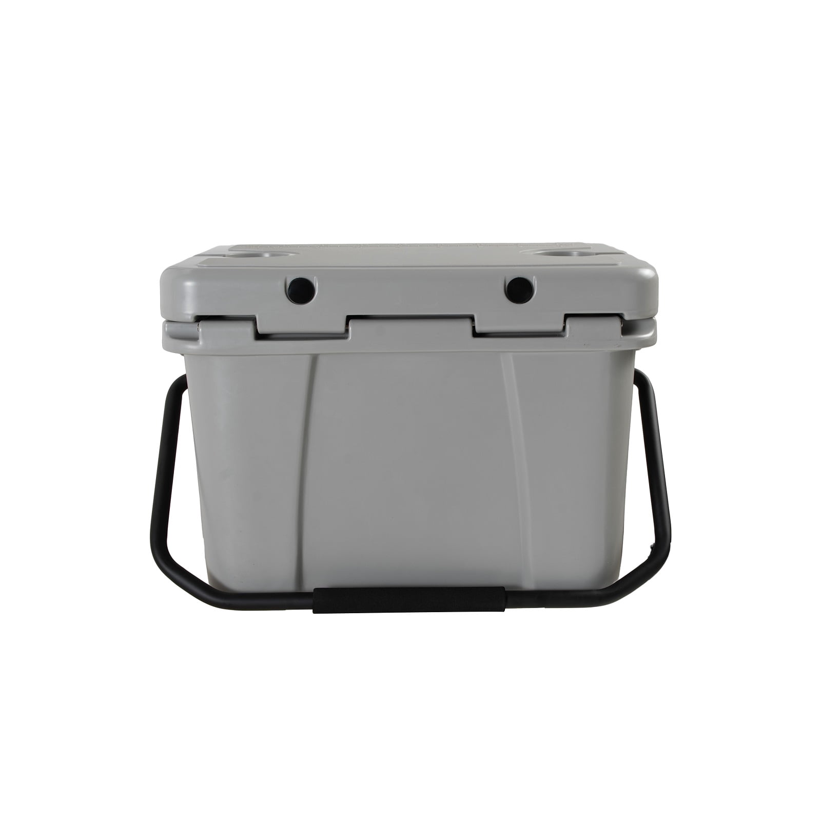 25QT Portable Insulated Hard Cooler Ice Chest with Built-in Bottle Opener, Cup Holders and Measuring Ruler, Perfect for Travel, Beach, Camping, Fishing and Outdoor Activities