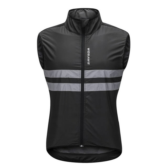 Vêtements de Cyclisme Homme Gilet Léger Doux Coupe-Vent Veste Sans Manches pour Voyage Randonnée Course Golf
