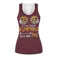 thumbnail image 2 of Kiapeise Women 2 Pcs Halloween Printed Sets, Sleeveless Racerback Tank Top + Tight Shorts Pant Fitness Clothes, 2 of 6