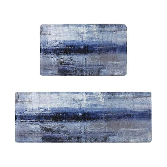 Giyblacko Carpet Door Mats Kitchen Rugs And Mats Set Of 2 Cushioned Anti Fatigue Kitchen Floor Mat Non Slip Waterproof Kitchen Rug Set Comfort Standing Mats