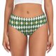 thumbnail image 1 of Balery Light Green Squares Ropa Interior de Algodón para Mujer con Dibujo – Braguitas Cómodas y Elásticas, Estilo Clásico-Small, 1 of 6