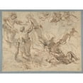 thumbnail image 2 of Eugène Delacroix 24x19 Black Ornate Framed Double Matted Museum Art Print Titled: The Triumph of Genius Over Envy (ca. 1849-51), 2 of 5