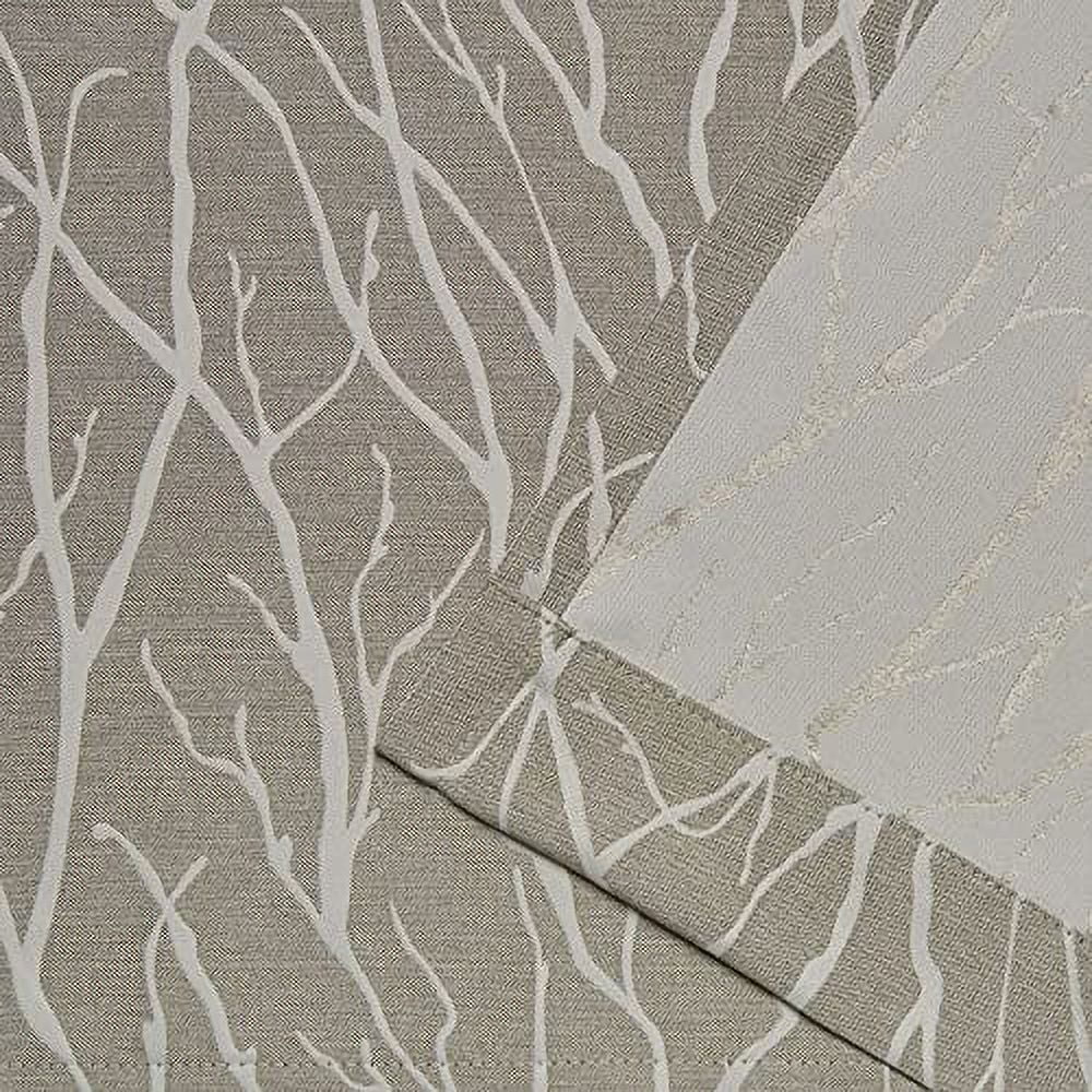 Exclusive Home Forest Hill Patio Room Darkening Blackout Grommet Top Patio Curtain Panel, 108"x96", Natural