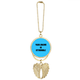 thumbnail image 1 of Attainable Inspirational Quote Sayings Car Keychain Angel Wing Pendant, 1 of 4