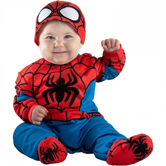 Infant Boys' Marvel Avengers Spider-Man Costume by Jazwares - Size 0-6 Months