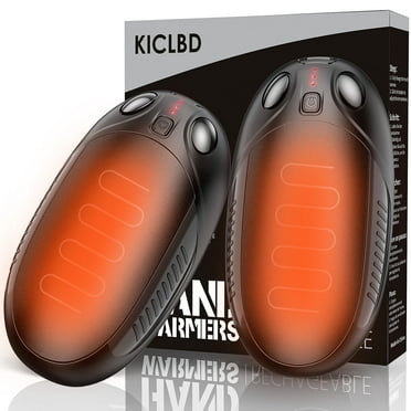 Hand Warmers Rechargeable, 2 Pack 6000mAh Electric Portable Pocket Heater, Hunting, Golf, Camping, Women Mens Gifts