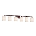 thumbnail image 2 of Justice Design Group Fsn-8426-15-Rbon Tetra 6 Light 49" Wide Bathroom Vanity Light -, 2 of 2