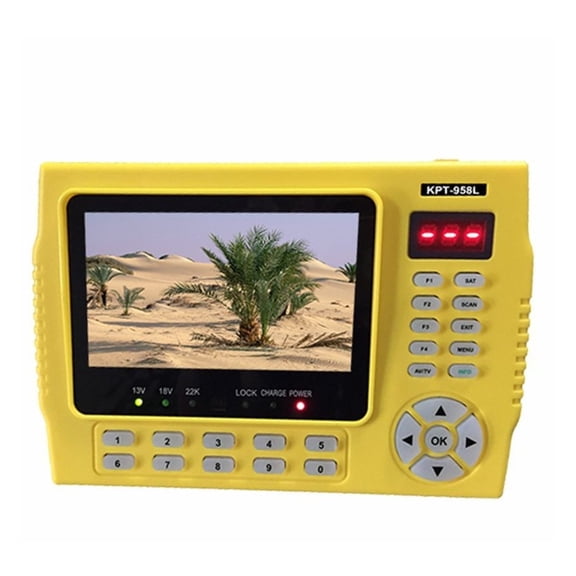 KPT 958L DVB-S2 Digital Satfinder Full HD Satellite Finder Meter 2200 MA Sat Finder ,Portable Carrying