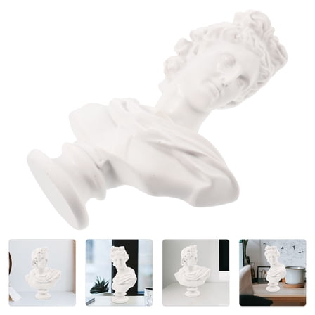 OFFIGAM Resin Sculpture Greek Bust Statue Decor with Modern Style 1Pack