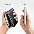thumbnail image 4 of RFID Card Holder, Pull-out 6 Slots Wallet for Women, Faux Leather Slim Wallets Multi Card Case Button Coin Purse, 4 of 8