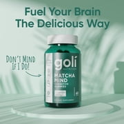 (2 pack) Goli Nutrition Matcha Mind Cognitive Gummies, 60 Count