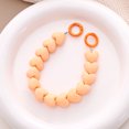 thumbnail image 1 of Touch Paint Cut Peach Heart Beaded Phone Chain Hanging Chain Phone Case Carrying Chain Orange, 1 of 6