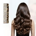 thumbnail image 4 of Unique Bargains 1pcs Women Detangling Portable Wide Tooth Comb for Curly Thick Wavy Straight Hair Brown, 4 of 6