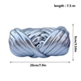 thumbnail image 3 of Kit de bolsa de hilo islandesa metálica y brillante Hilo grueso y suave para bolsas de ganchillo hechas a mano Material de punto para hacer y decorar bolsos personalizados, 3 of 9