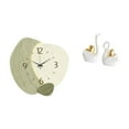 thumbnail image 1 of Reloj de cisne, ingenioso adorno de pared, reloj colgante de dibujos animados y elegantes figuras para cocina, oficina, granja, estantería, entrada., 1 of 8