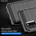 thumbnail image 4 of for Samsung A03S case, Galaxy A03S case with HD Screen Protector, Fashion Shock-Absorption Flexible TPU Bumper Soft Rubber Protective Case Cove for Samsung Galaxy A03S (Black Brushed TPU), 4 of 8