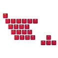 thumbnail image 1 of Set de keycaps Geeky perfil OEM con recubrimiento de goma, 23 teclas, rojo, 1 of 8