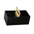 thumbnail image 4 of TISHITA Countertop Organizer,Desktop Storage Box,,Bathroom Kitchen Counter Organizer with Wooden Handle for Entryways Desktop Black, 4 of 8