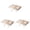 As shown 3PCS, variant on 100Pcs Nail Art Orange Wood Stick Cuticle Pusher Remover Pedicure Manicure Tool