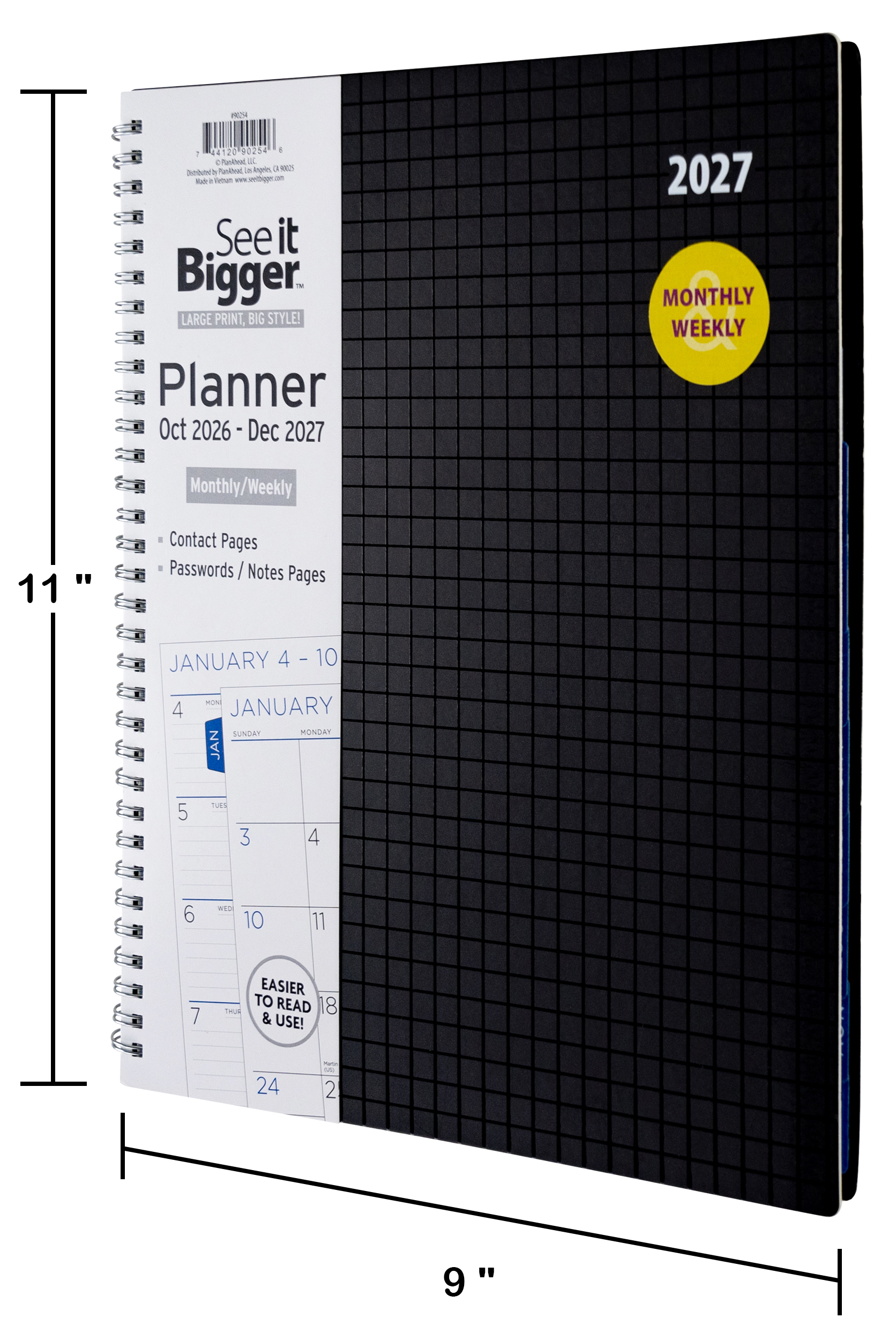 See It Bigger 15-Month Large Print Planner photo 8