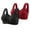 Wine, variant on Summer Fashion Bras for Women No Underwire Plus Size Printing Thin Style Ventilate Without Steel Rim