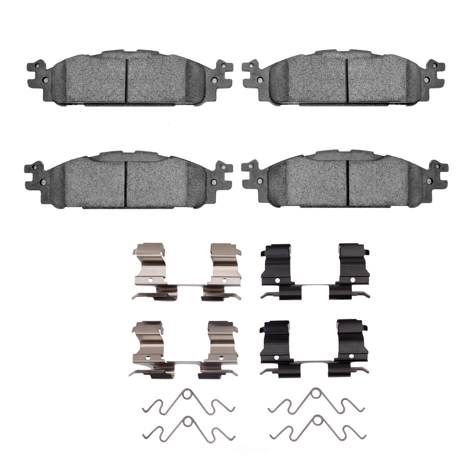 Dynamic Friction Company 1551-1508-01 DFC 5000 Advanced Brake Pads - Ceramic and Hardware Kit - OE