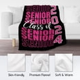 thumbnail image 5 of Graduation Blanket - Class of 2024 Graduation Gifts for Her or Him - 40"x50" Flannel Soft Throw Blanket Decorations - Senior 2024 Blankets for College, High School, Graduation Day, 5 of 5