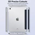 thumbnail image 6 of Aioneus for iPad Air 11 inch Case M2 2024, iPad Air 5th 4th Generation Case (2022/2020), iPad Cover 10.9 inch with Clear Transparent Back Shell, Dark Blue, 6 of 9