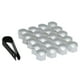 thumbnail image 3 of 20pcs Universal 21mm Cubiertas de tuerca de rueda Tapas de tuerca de seguridad Protector Eccomum Cubierta de la tuerca de la rueda, 3 of 5