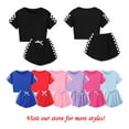 thumbnail image 4 of Little Girls Ninja Kidz Apparel – Kids Cute 2-Piece Summer Crop Top and Shorts – Cartoon Characters, 4 of 4