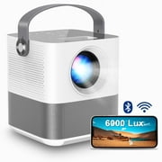 FANGOR WiFi Projector, 200" Display&1080P Supported, 360° Speaker/Bluetooth, Portable Mini Projector for Outdoor Movie, Sync Smartphone Screen via WiFi/USB Cable, for iOS/Android