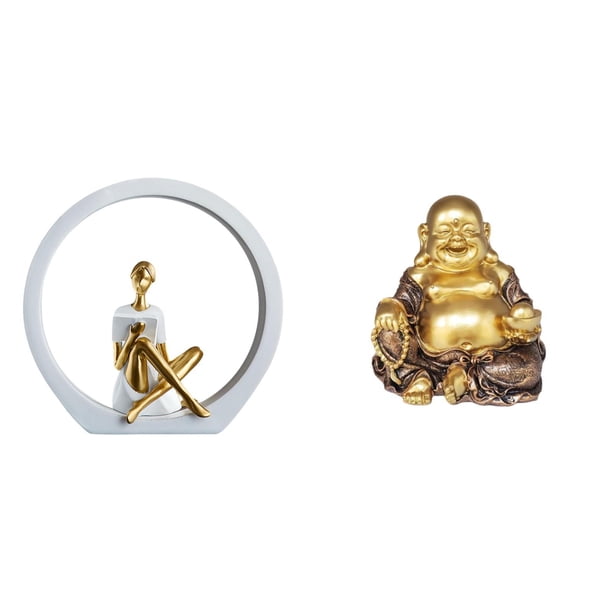 Estatua de niña,Estatuas de mujeres y niñas,estatuillas,decoración elegante,Escultura de arte abstracto,regalo creativo y moderno para el hogar.,Estatua de Buda,Figuras de estatuas de Buda