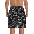 thumbnail image 3 of Kdxio Travel The World Pattern Mens Casual Shorts - Drawstring Summer Beach Sports Shorts for Men, 3 of 9