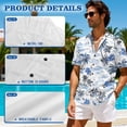 thumbnail image 6 of Uorisanigo Hawaii White Couples' Outfits Husban and Wife Clothing Short Sleeve Shirt for Men Size S Hawaiian Tops and Women's Summer Dress Maxi Beach Vacation Sundress, 6 of 8