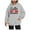 Gray, variant on Senior Mm Class of 2026 Printed Casual Hooded Sweatshirt, Loose and Versatile, Pink S