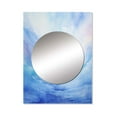 thumbnail image 2 of Designart "Tranquil Rainbow Bend I" Rainbow Mirror Wall Decor - Traditional Blue Landscapes Mirror Wall Art For Bathroom - 40" x 30" Inch, 2 of 5