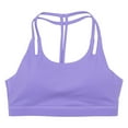 thumbnail image 4 of SHENGYUAN Supportive Sports Bras for Women High Support Bra Padded Bralettes Pack V Neck Bando Girls Top Vest Purple,XXL, 4 of 5