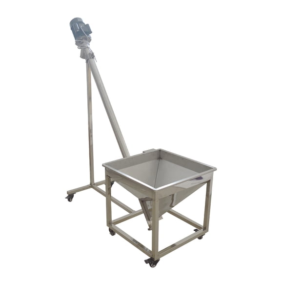 INTSUPERMAI Inclined Type Helical Portable Spring Conveying Auger Screw Feeder 220V Two-phase