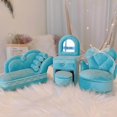 thumbnail image 1 of kurtrusly Chic Jewelry Storage Case for Girls Women Rings Necklace 1 Set Peacock Blue, 1 of 8