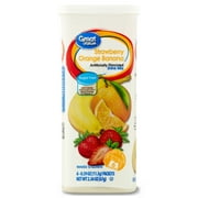 Great Value Strawberry Orange Banana Drink Mix, 0.4 oz, 6 count