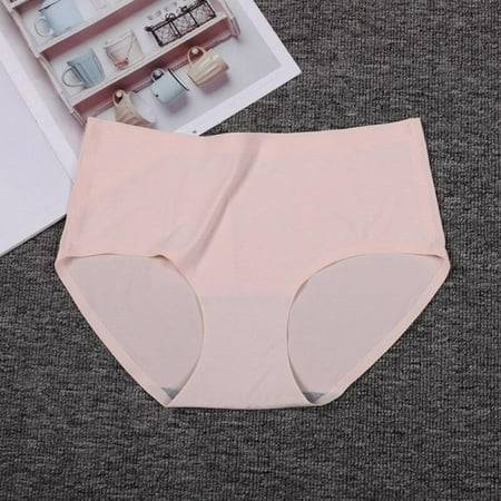 

Ladies Ice Silk Comfortable Elastic Seamless Underwear Women s One-Piece Underwear Breathable High-Waist Brief