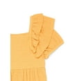 thumbnail image 2 of Zac Kids by Zac Posen Girls Double Ruffle Short Sleeve Textured Seersucker Dress, Sizes 4-18, 2 of 3