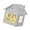 White, variant on Houses Themed Desk Clock Silents Ticking Technology Construction Easy To Read Number