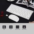 thumbnail image 3 of Keyboard Combo, Keyboard Quiet 12 Multi-media Keys Scissor-Switch Keyboard Protable  2.4GHz  For Desktop Laptop For Computer, 3 of 7