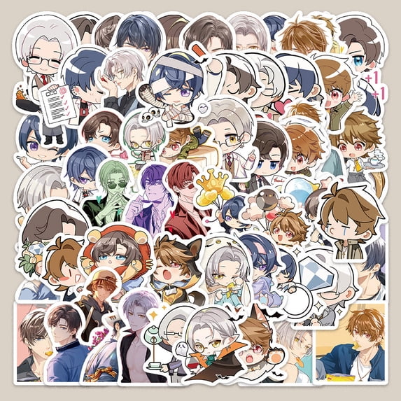 64 Pcs Cartoon Anime Stickers Luggage Water Bottle Laptop Skateboard Graffiti Waterproof Sticker