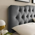 thumbnail image 3 of Modway Annabel Full Diamond Tufted Performance Velvet Headboard in Gray, 3 of 4