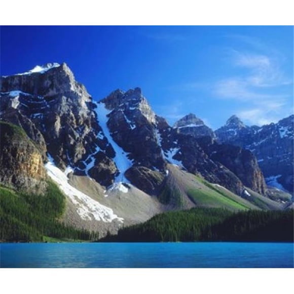 Posterazzi PDDCN01BJA0000 Parc National Moraine Lac Alberta Canada Affiche Imprimée par la Galerie Jaynes - 28 x 23 Po.