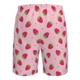thumbnail image 6 of Kdxio Strawberries Pattern Mens Casual Shorts - Drawstring Summer Beach Sports Shorts for Men, 6 of 9